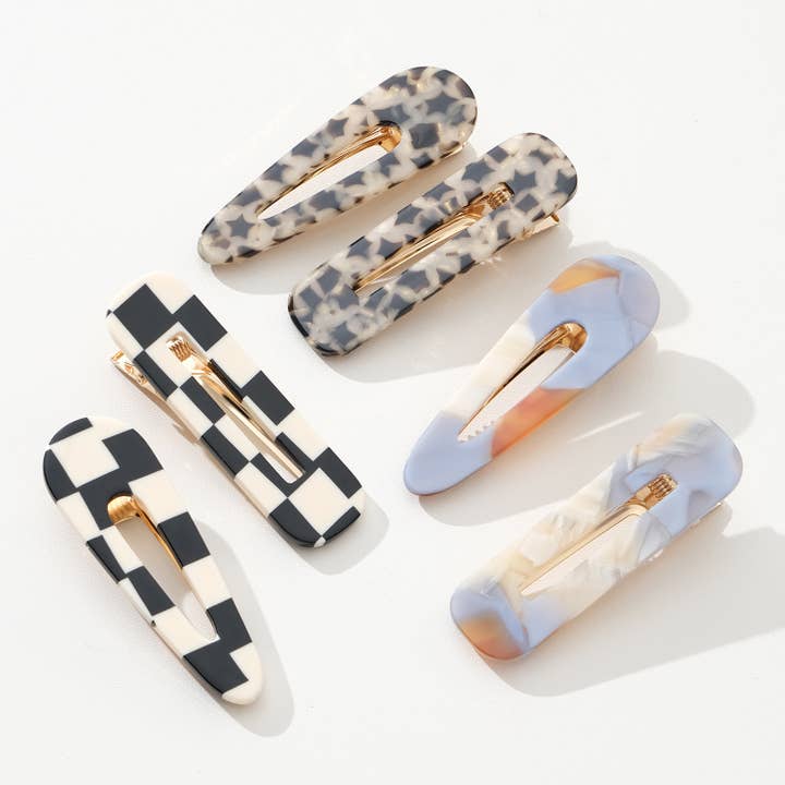 Assorted Gemma Western | Printed Barrette Hair Clip (Set of 2) for wholesale on Faire