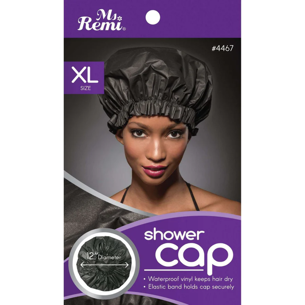 WHOLESALEBEAUTYLA - Wholesale Showercap - Ms. Remi Shower Cap Xl Black (12 PCS)0
