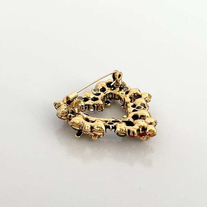 Wrapables.com - Wholesale Brooch - Wrapables Christmas Crystal Rhinestone Brooch Pin18