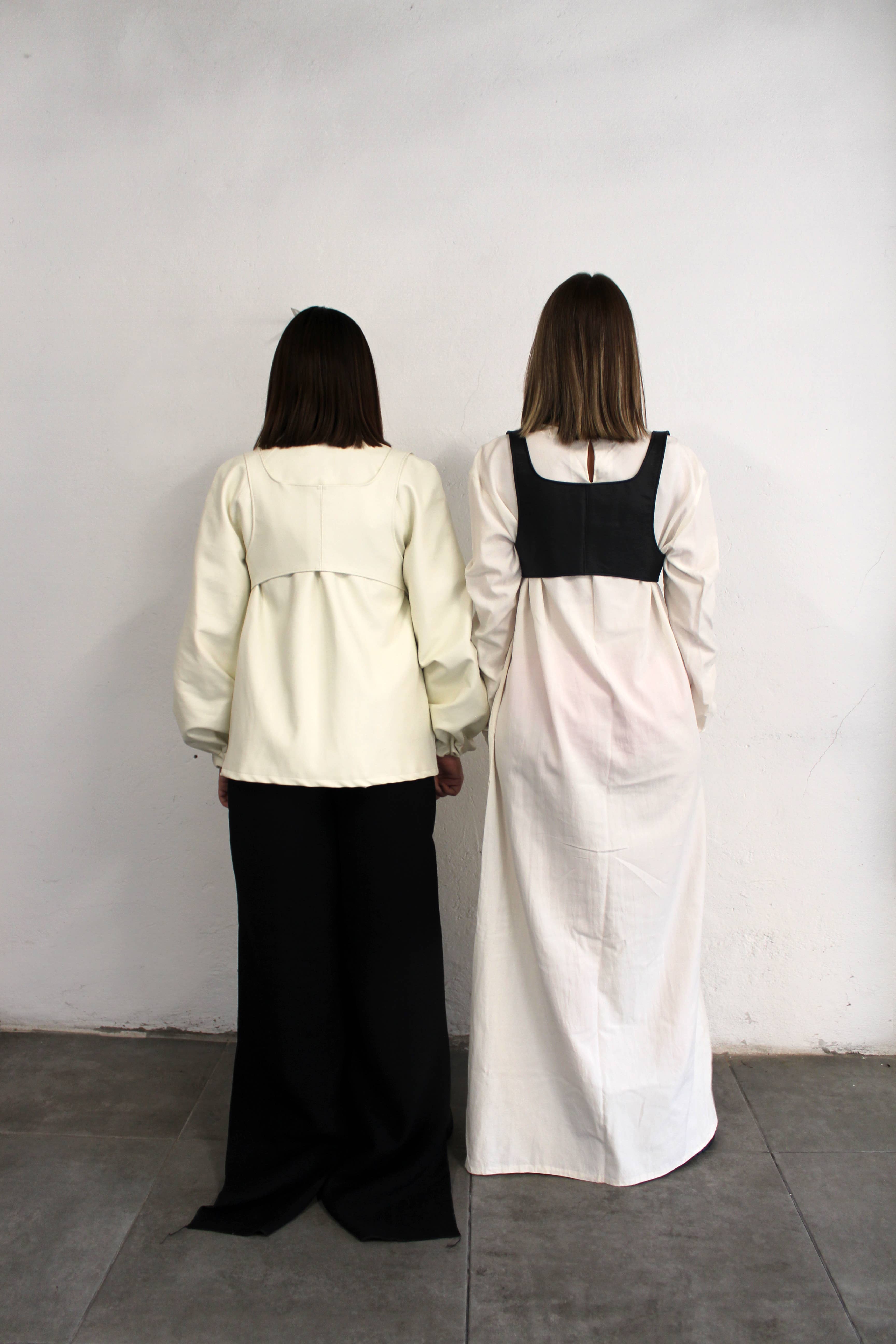 LM by Laura Mir - Wholesale Blouse - Dames - Corset met bandjes van nep leer LM6