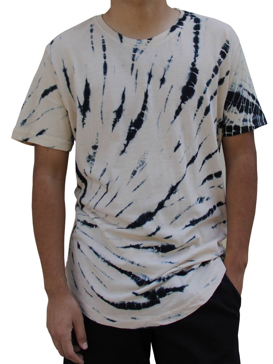 TOAST/NERO T-SHIRT CURVA CON LAVAGGIO A SPIRALE W2437-T012 in vendita all'ingrosso su Faire0