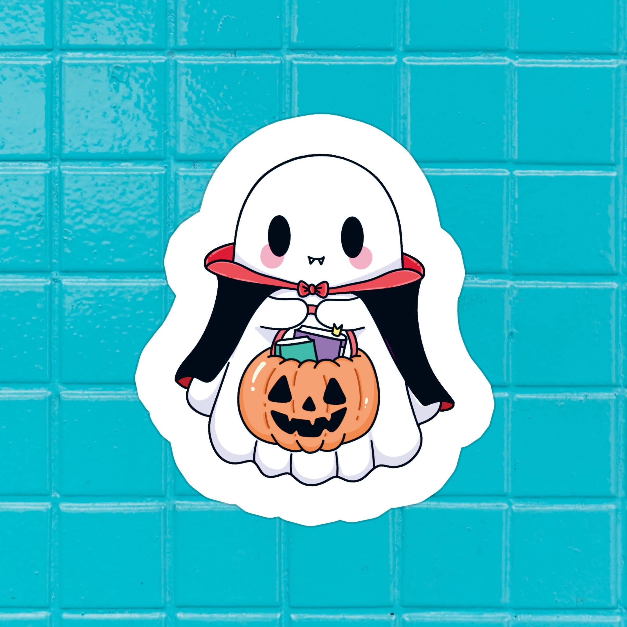 Stickers+ X Ashley Bexar - Vente Autocollant - Autocollant en vinyle imperméable mignon gothique fantôme d'horreur d'Halloween0