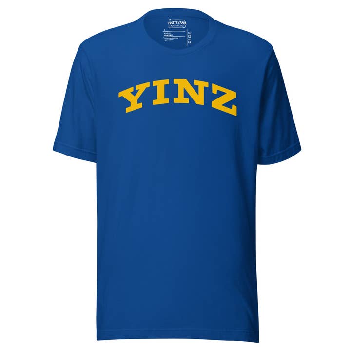 Yinzylvania - Wholesale Screen Printed T-Shirt - Unisex - YINZ - Collegiate10