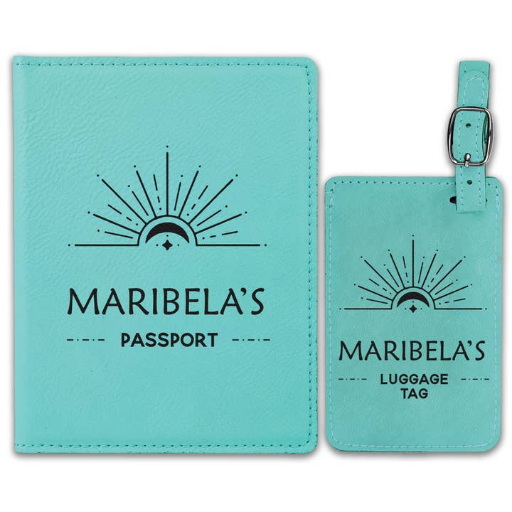 Passport Cover & Luggage Tag Set | Maribela for wholesale by Etchey