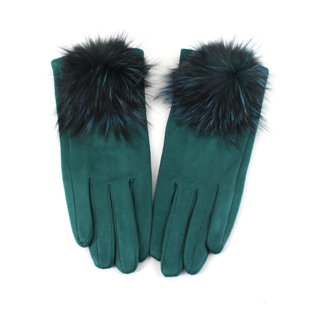 Pretty Persuasions – wholesale Gloves – Women's – A24020 Extra Furry Pom Pom Gloves7