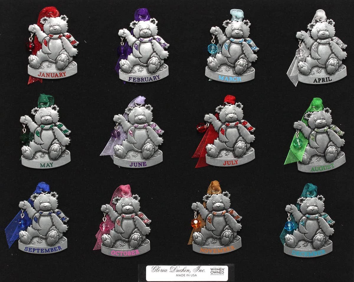 Gloria Duchin - Wholesale Ornament - Birthstone Bear Ornament21