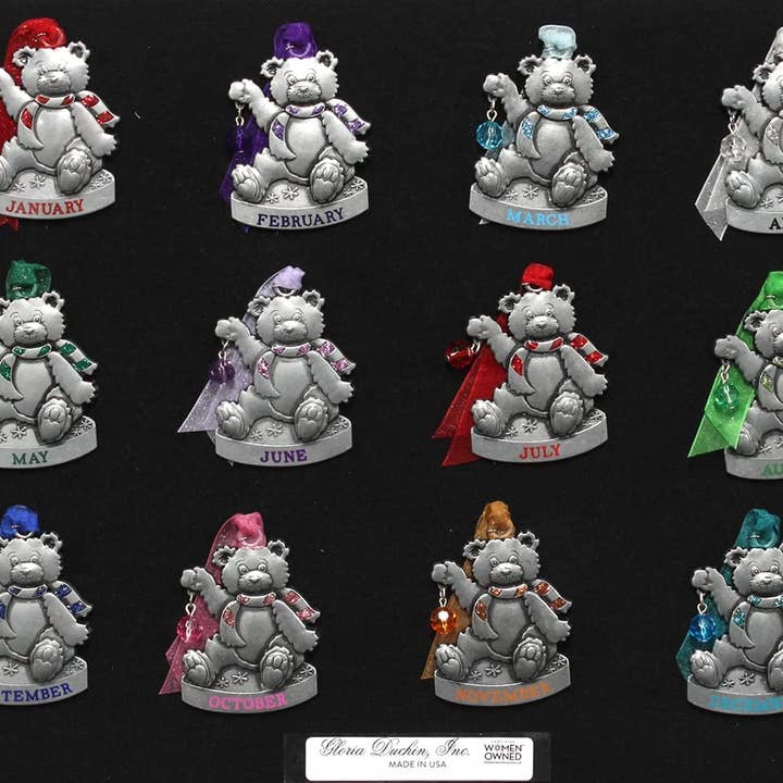 Gloria Duchin - Wholesale Ornament - Birthstone Bear Ornament21