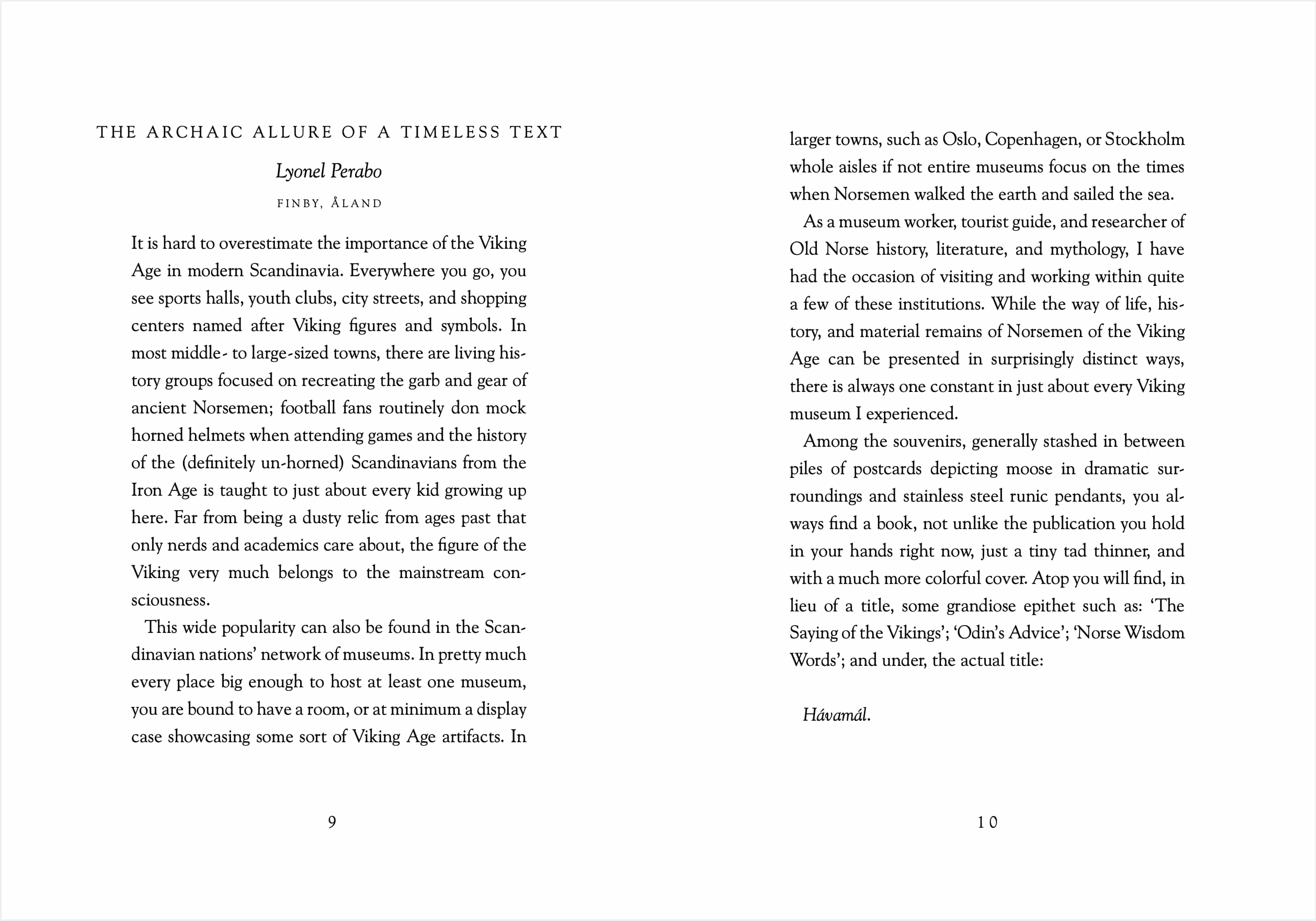 Hyldyr - Wholesale Poetry & Drama - The Comparative Hávamál3