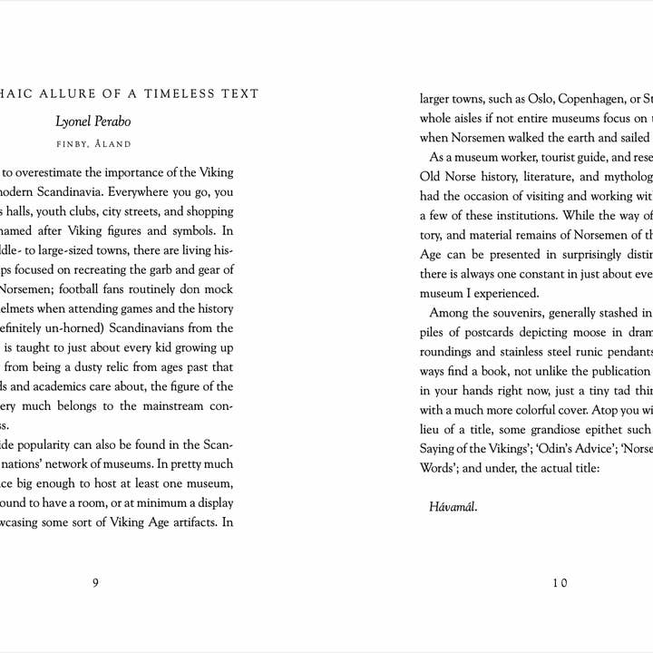 Hyldyr - Wholesale Poetry & Drama - The Comparative Hávamál3