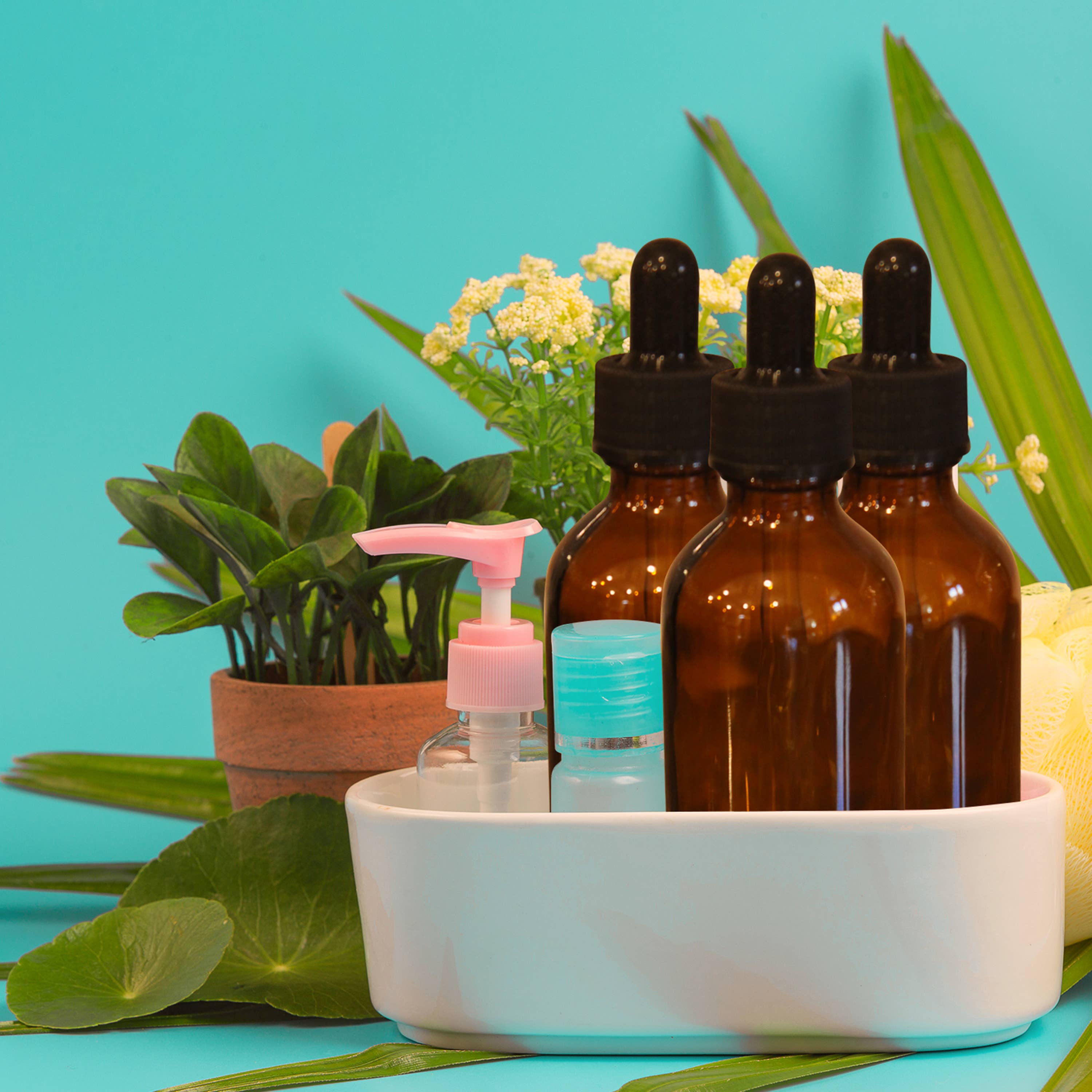 Nevlers – wholesale Travel container – Amber Glass Dropper Bottles - 2 oz. (Pack of 48)11