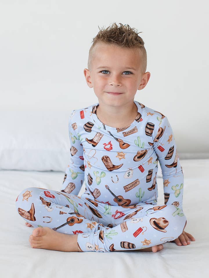 Blush Lotus – wholesale Sleepwear set – Kids – Cowboy - Set0