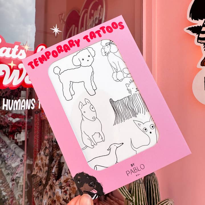 Pablo & Co. Boutique - Wholesale Temporary Tattoo - Temporary Tattoos: Doggies