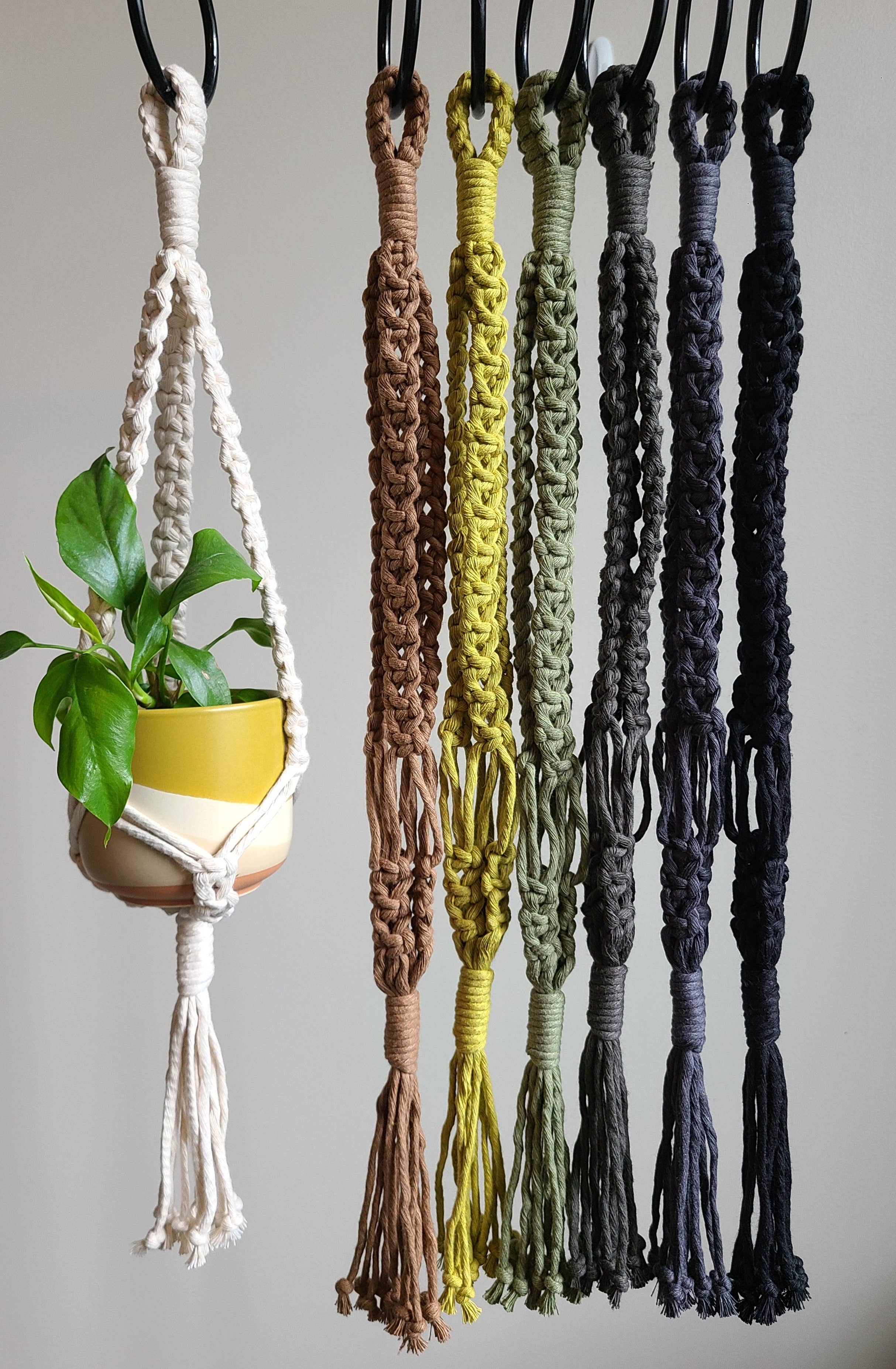 Macramé Mouse - Wholesale Hanging Planter - Small Macramé Plant Hanger - The Alt. 1