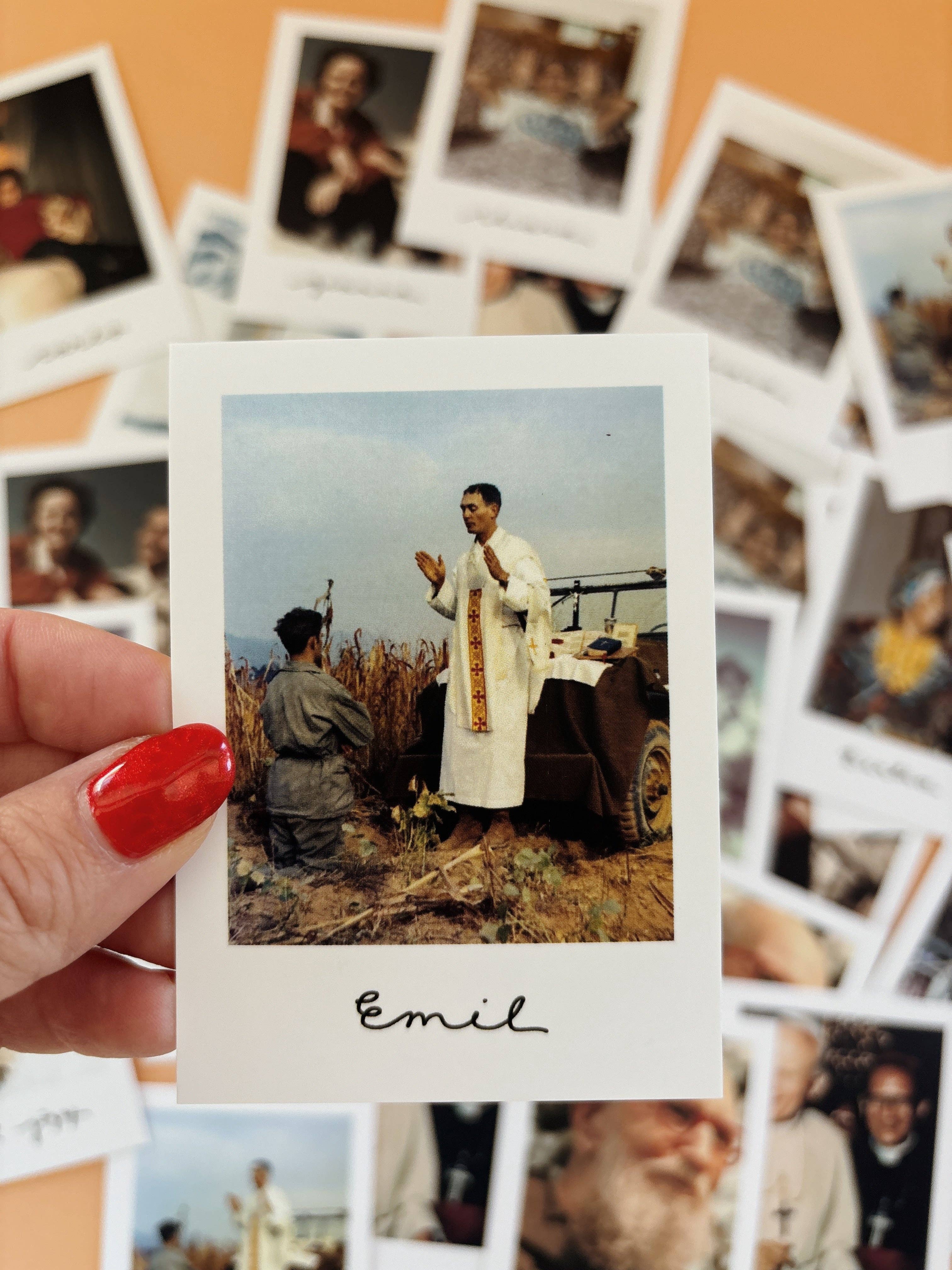 January Jane Shop - Wholesale Religious Card - Saint Polaroid Minis Color Pack9