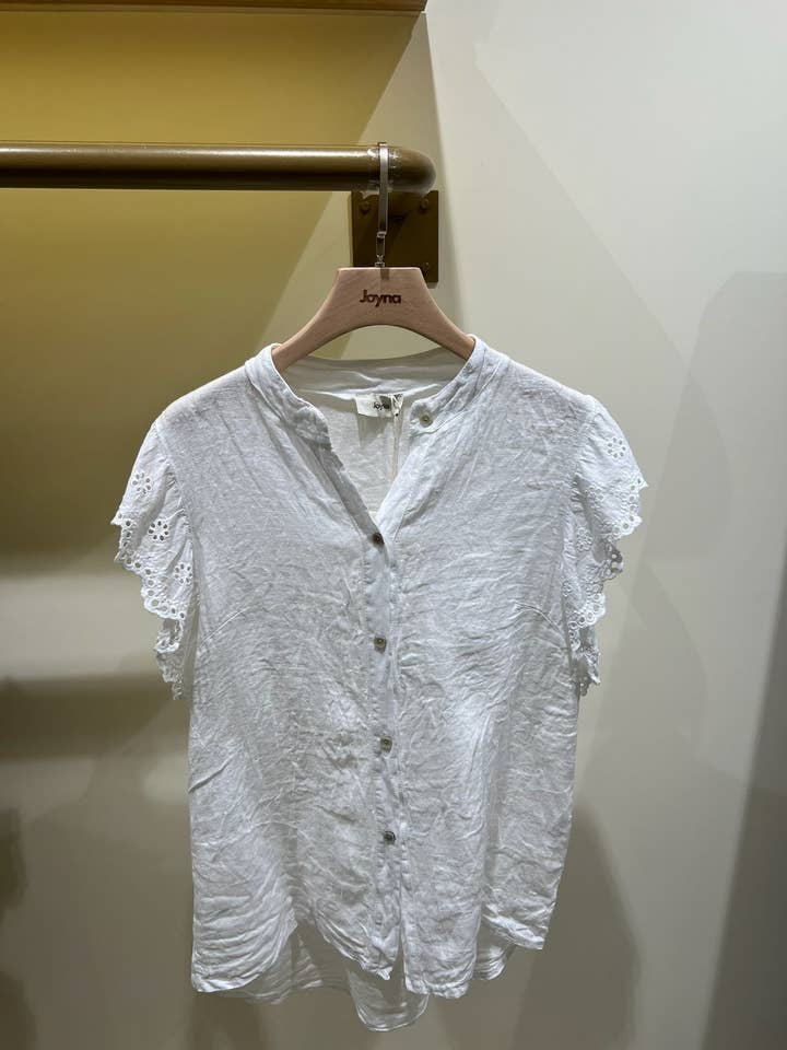 Joyna - Wholesale Button Down Shirt - Women's - C07785 FLYING LINEN SHIRT