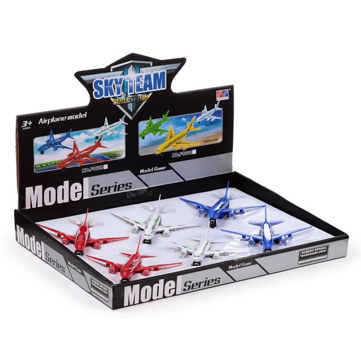 Puckator Ltd – wholesale Classic toy – Kids – Sky Team Jet Friction Pull Back Action Toy