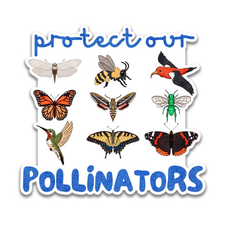 Protect Our Pollinators Sticker for wholesale by Stick With Finn