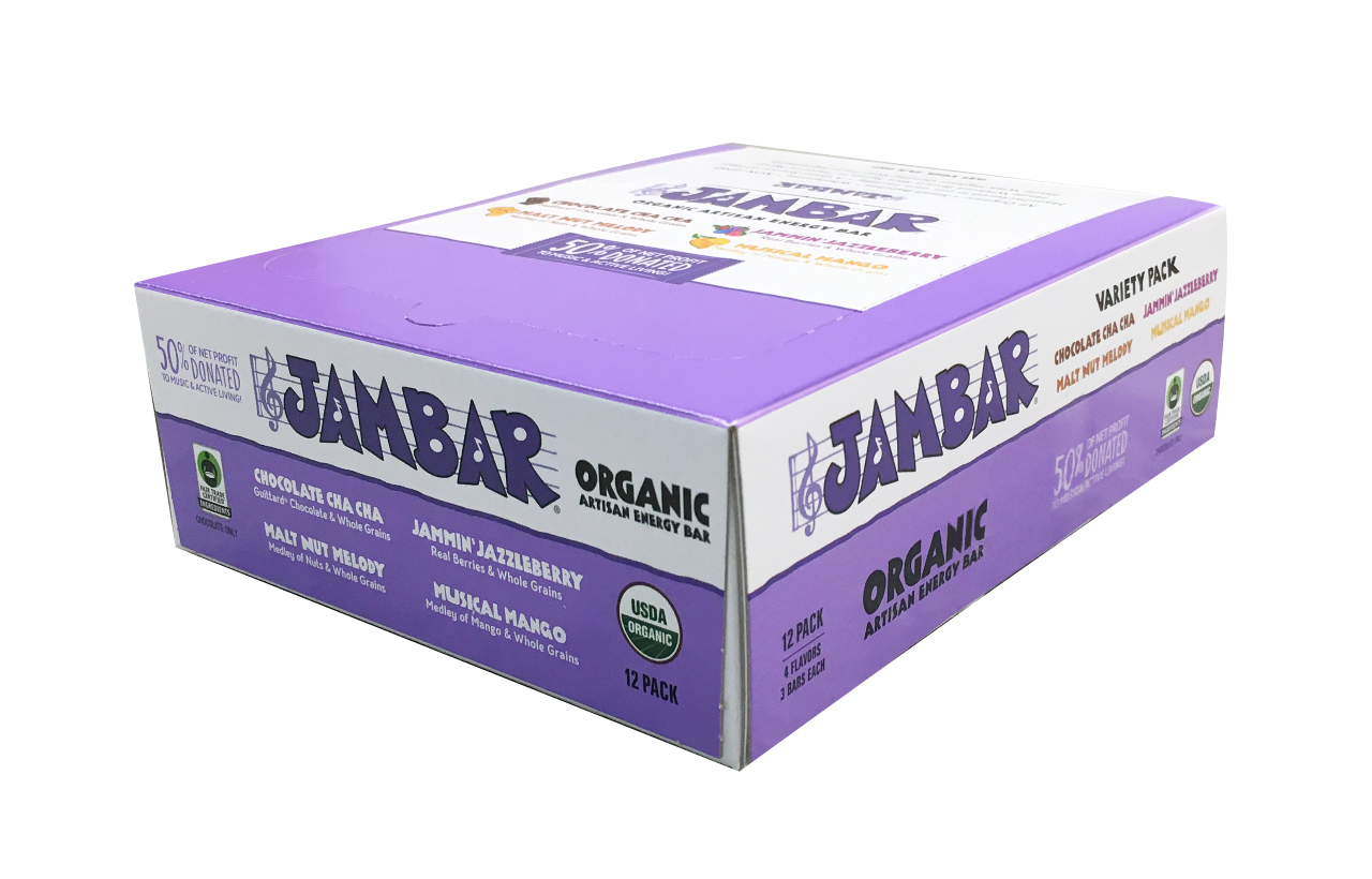 JAMBAR - Wholesale Snack Bar - JAMBAR Organic Energy Bar Variety Pack1