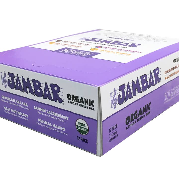 JAMBAR - Vendita all'ingrosso Barrette - Confezione di barrette energetiche biologiche JAMBAR1