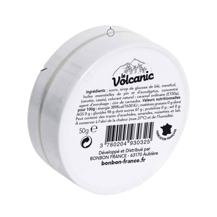 Bonbon USA France - Wholesale Hard Candy - Le Volcanic Pine Eucalyptus - French Gourmet Candy Tin1