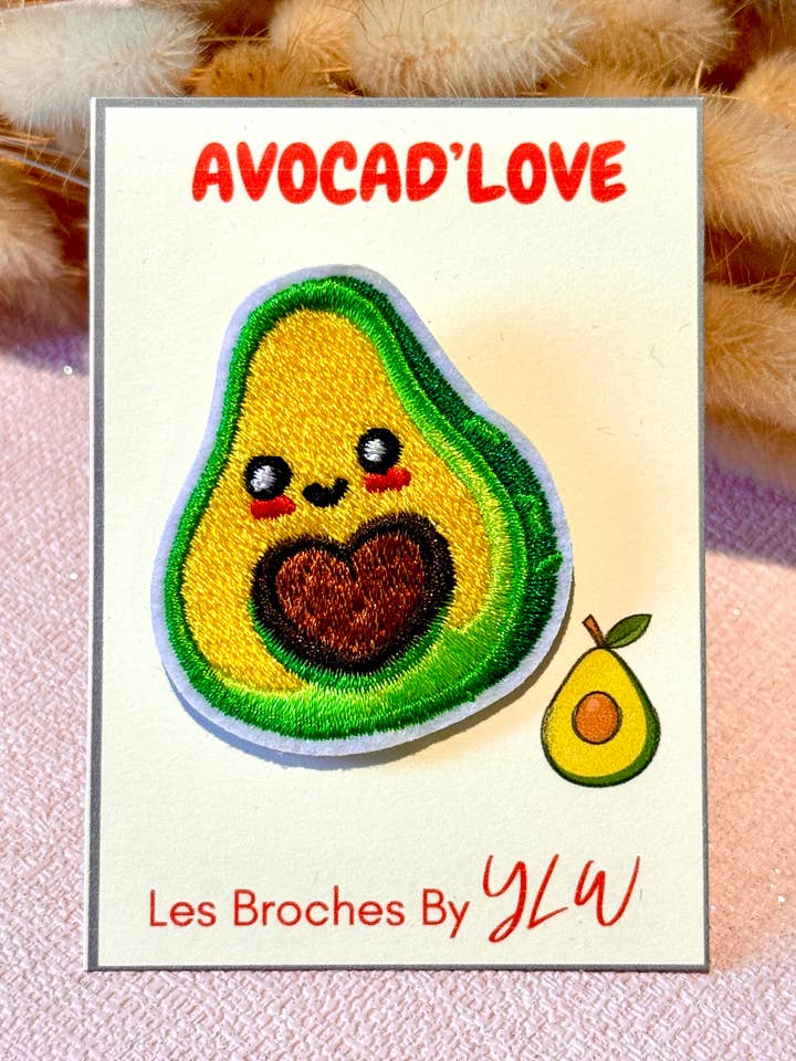 Broche fantaisie colorée – Bijou fait main – YourLittleWords pour la vente par YourLittleWords