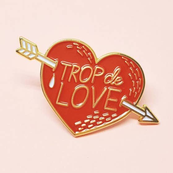Heart Pin "Too Much Love" for wholesale by Lolita Picco