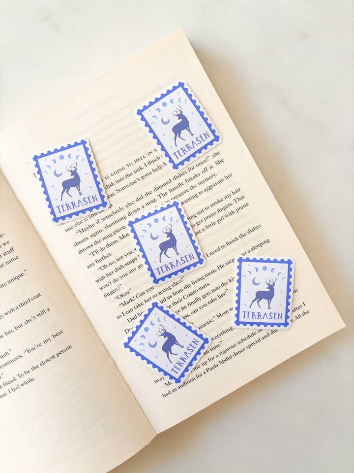 Terrasen Stamp Sticker for wholesale by Fleurs on Sunday