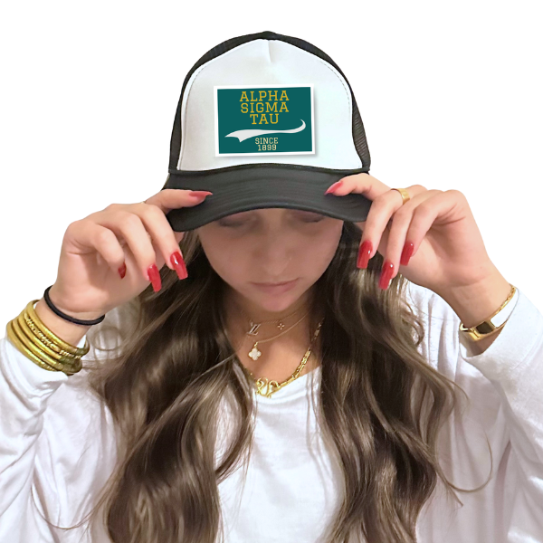 Sarahndipity Shop - Wholesale Trucker Hat - Women's - Sorority Trucker Hat w/ Patch - Collegiate Design28