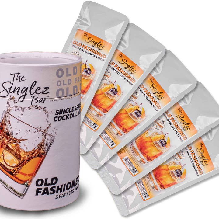 ThousandOaksBarrelCo. - Wholesale Cocktail Mix/Syrup - Singlez Bar Old Fashioned- 5-Pack Single Serve Mixers