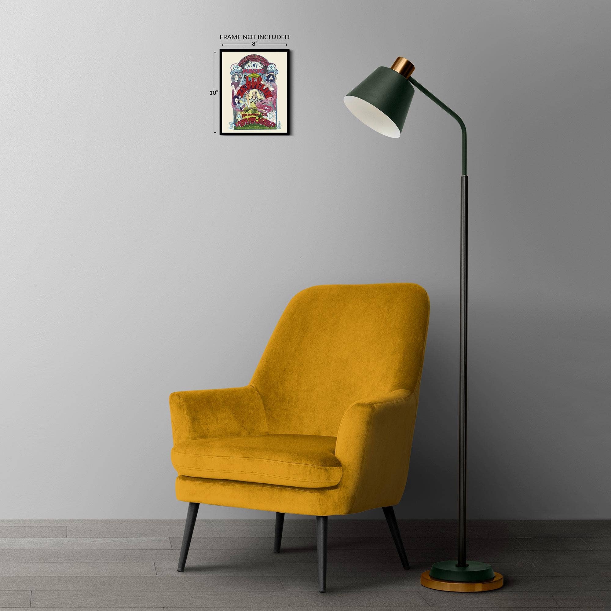 Historic Prints - Wholesale Poster - 1971 Led Zeppelin Poster Matte - Vintage Poster of Led Zeppelin United Kingdom Concert Tour - Led Zeppelin Wall Art Poster3