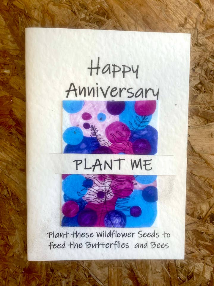 Anniversary - Blue and Pink Circles for wholesale by Our Little Seed Company