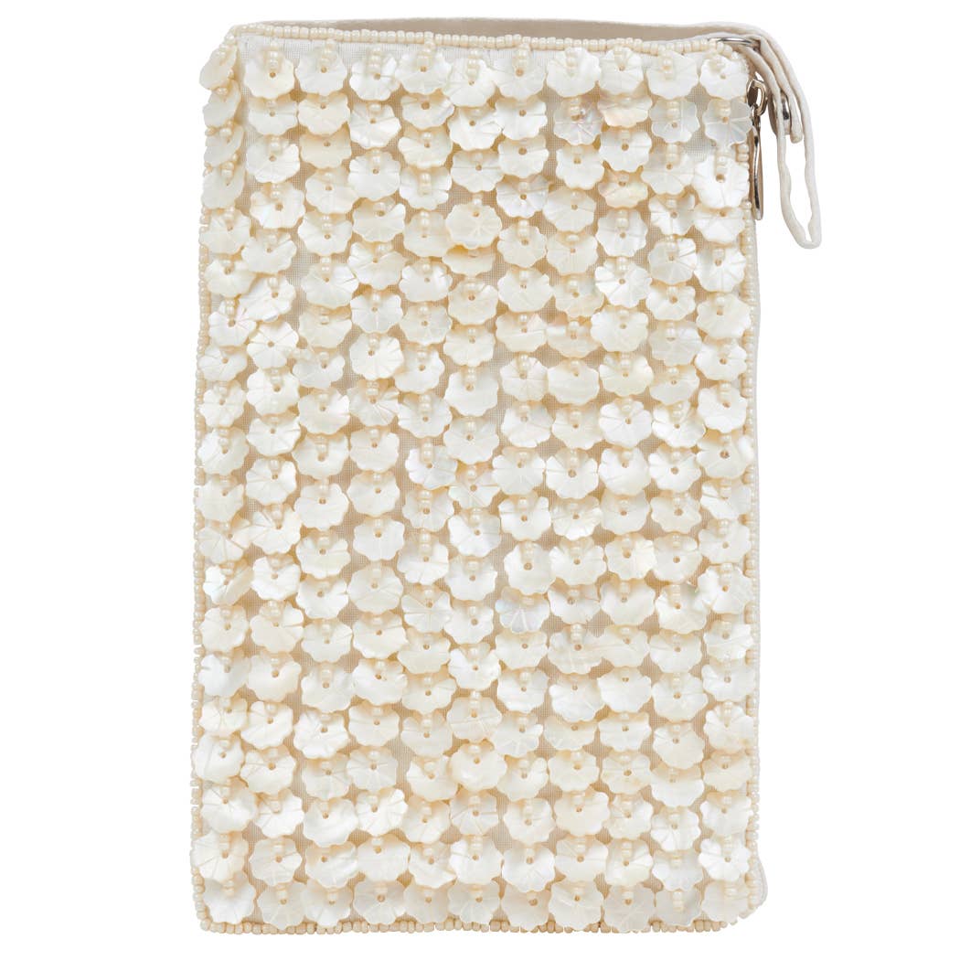 Bamboo Trading Company - Wholesale Crossbody Bag - Women's - Club Bag Capiz Flowers / Crossbody Bag0