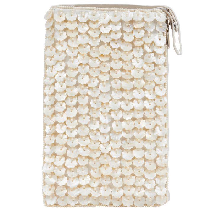 Bamboo Trading Company - Wholesale Crossbody Bag - Women's - Club Bag Capiz Flowers / Crossbody Bag