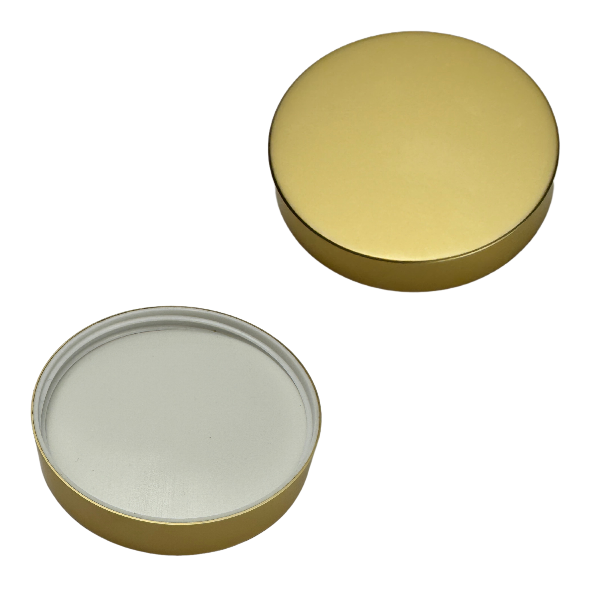 The Bottle Shoppe - Wholesale Jar - 8oz Clear Glass Straight Sided Jar with Brushed Gold Lid3