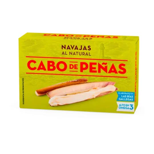 Navalha Amêijoas Cabo de Peñas 6x120g por atacado de Gourmet World B2B