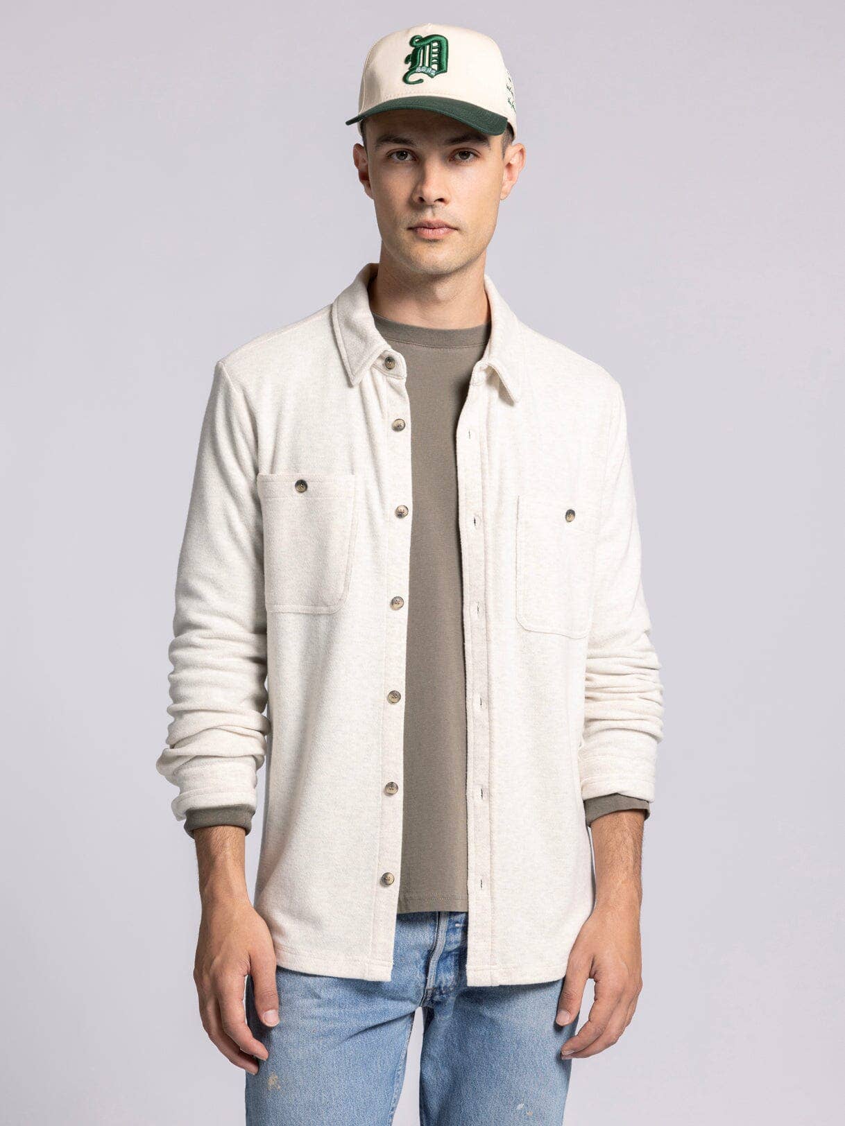 Thread & Supply (Mens) - Vente Chemise à col boutonné – homme - Chemise CLARK à manches longues avec boutons40