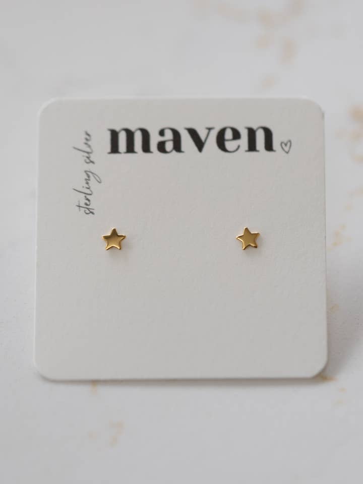'Tiny Star' Stud Earrings for wholesale by Maven