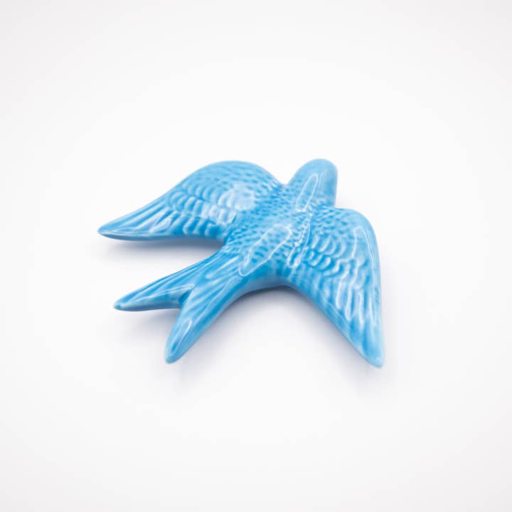 Casa Sofia - Wholesale Decorative Figurine - Turquoise blue ceramic swallow2