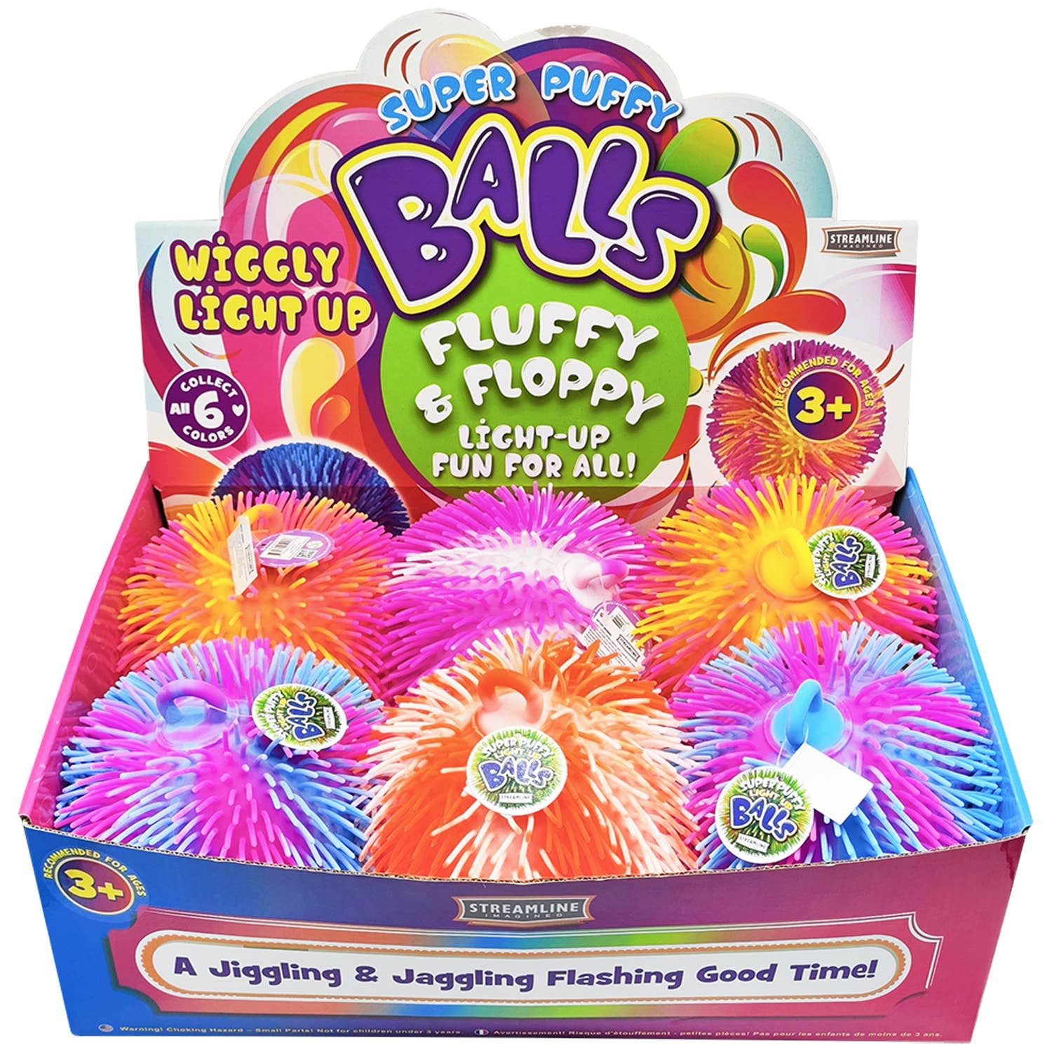 Streamline – wholesale Light-up toy – Kids & baby – Super Puffer Wiggly Light Up Balls1
