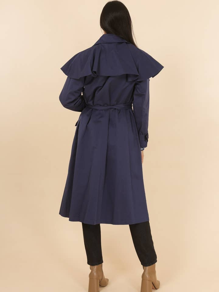 Daphnea - Wholesale Trench Coat - Women's - 3836 PANELLED TRENCH COAT7