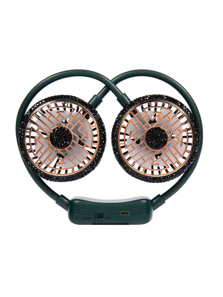 Ventilatori da collo in ceramica con strass CR0058 per la vendita all'ingrosso da parte di Ole