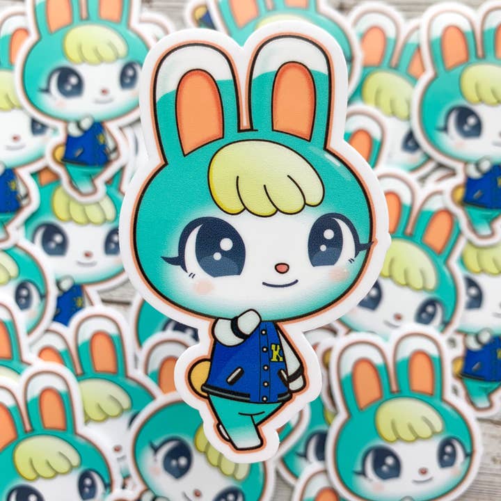 Sasha Animal Crossing Vinyl Sticker / New Horizons / ACNH / Waterproof for wholesale by Trash Goblin