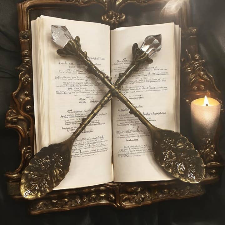 Crystal Tea Spoons for wholesale by NerdyNixies LLC