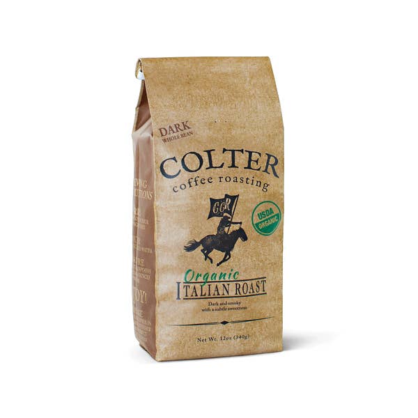 Colter Coffee Roasting - Wholesale Coffee Beans - Organic Italian - 12oz Whole Bean