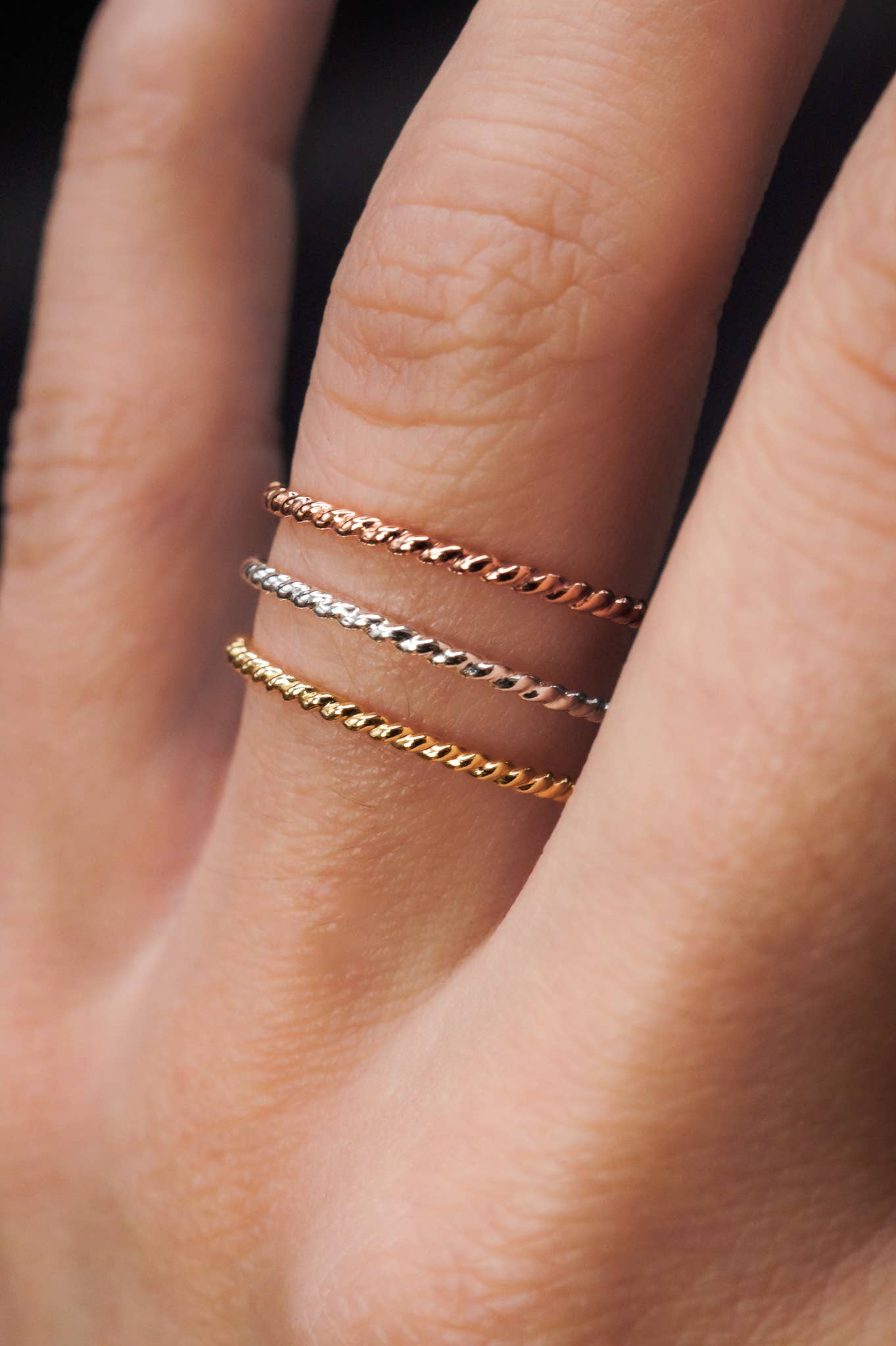 Hannah Naomi - Wholesale Band/Stacked Ring - Twist Ring, 14K Gold Fill9