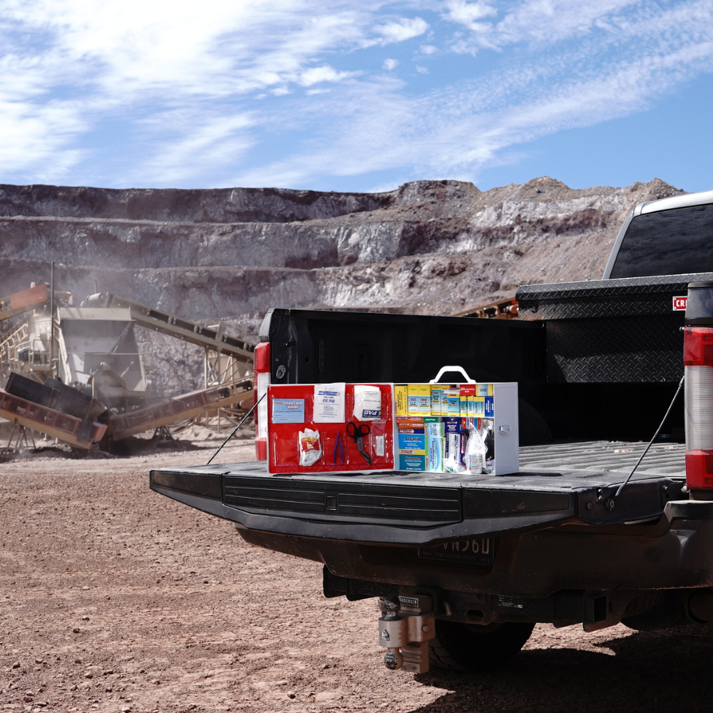 Rapid Care First Aid - Vendita all'ingrosso Kit di pronto soccorso - Armadio di pronto soccorso in metallo a 2 ripiani - 20153