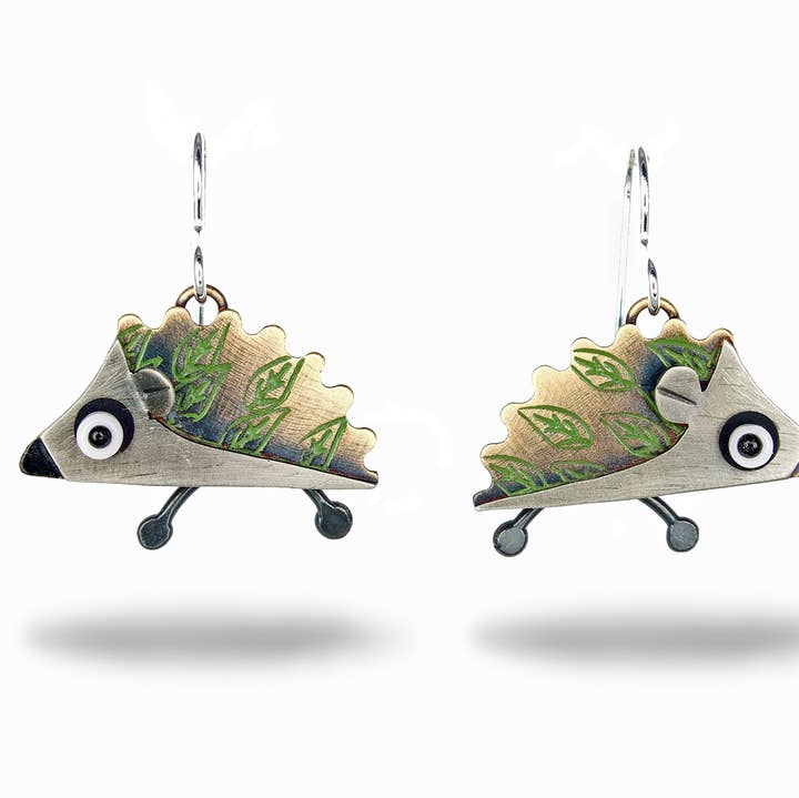 Hedgehog Earrings for wholesale by Chickenscratch