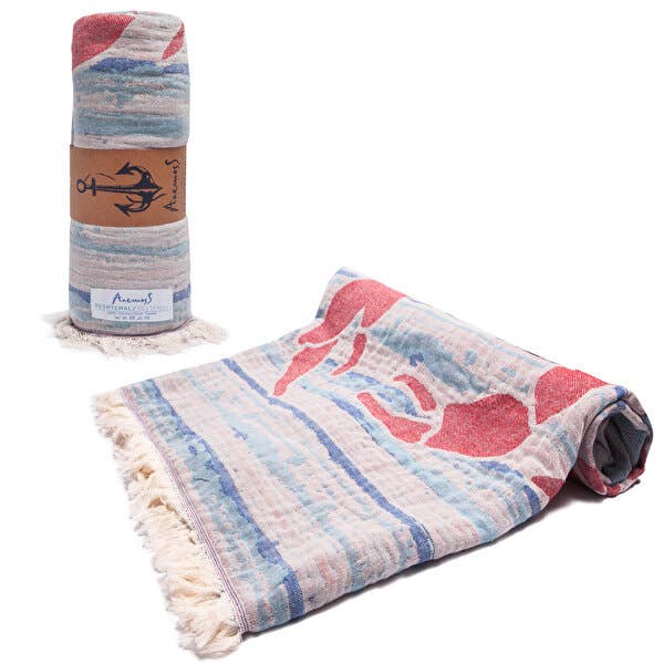 Biggbrands GmbH - Wholesale Beach Towel - Anemoss Crab Peshtemal0