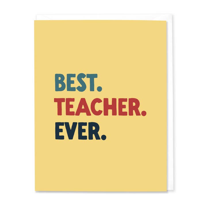 Best. Teacher. Ever. (Set of 8) for wholesale by Hitchcock Paper Co.