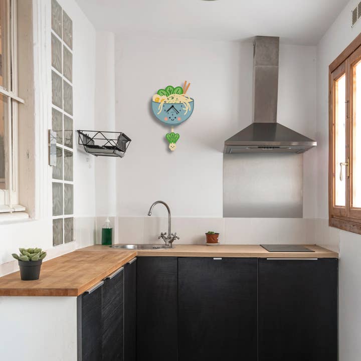 Popclox – Engroshandel Vægur – Ramen Pendulur - Træ